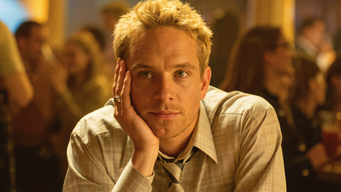 Portrait of the same man with softer lighting across his face